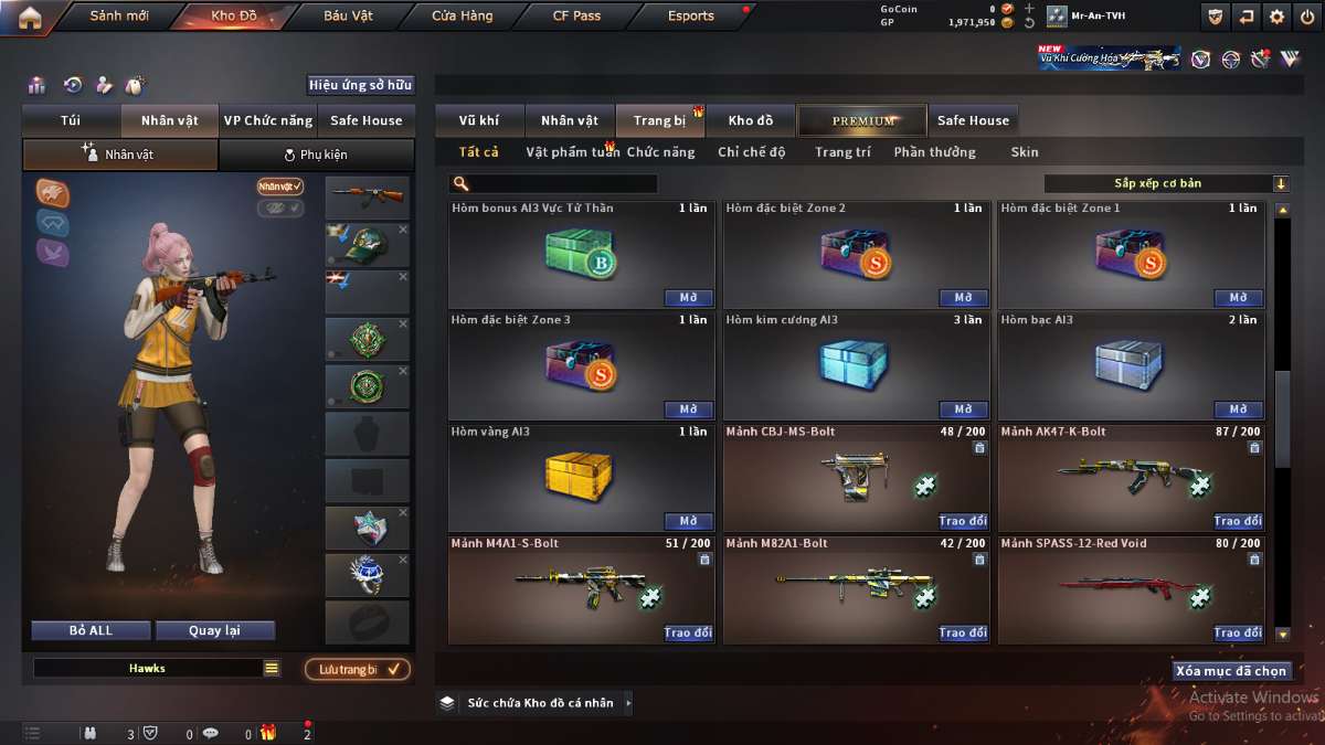 shop acc cf uy tin gia re